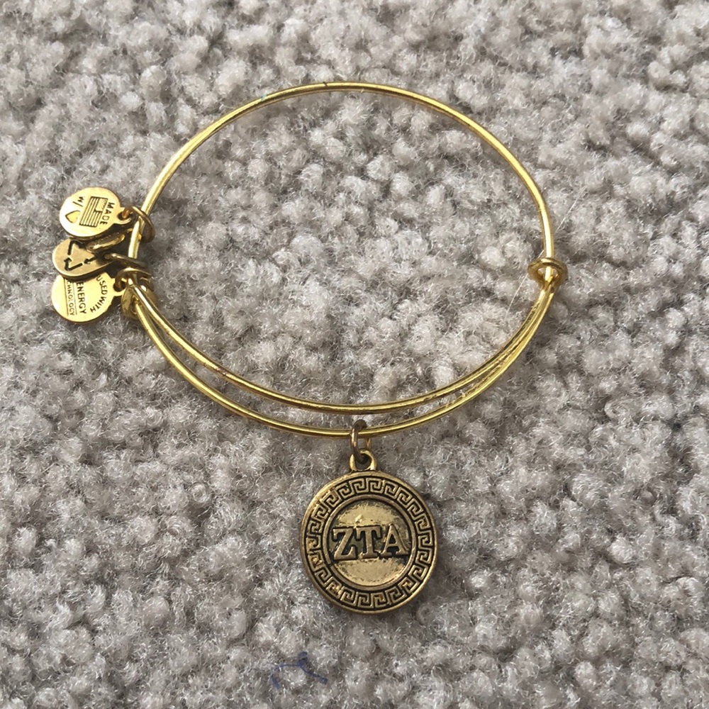 3/$20Gold Zeta Tau Alpha (ZTA) adjustable bracelet